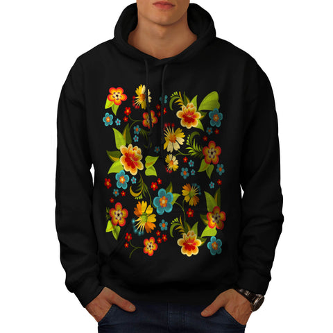 Flower Power Garden Mens Hoodie