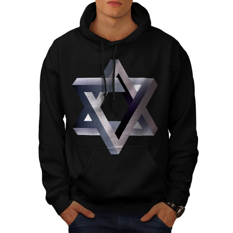 Star Of David Symbol Mens Hoodie