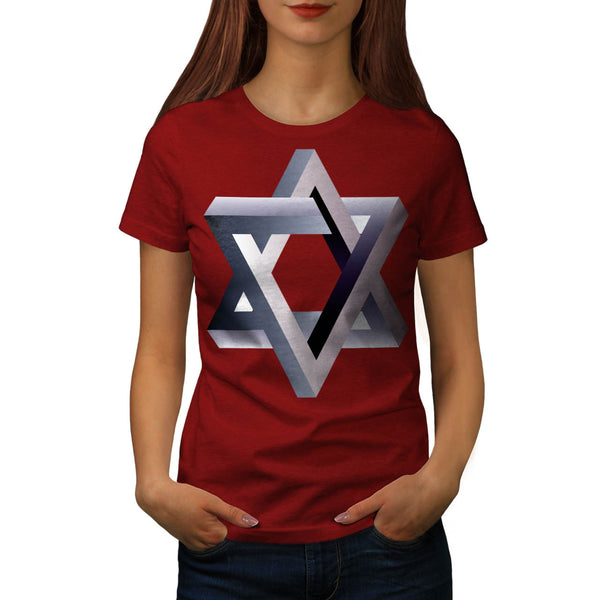 Star Of David Symbol Womens T-Shirt