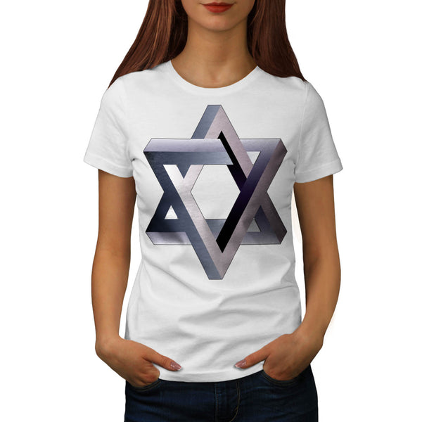 Star Of David Symbol Womens T-Shirt