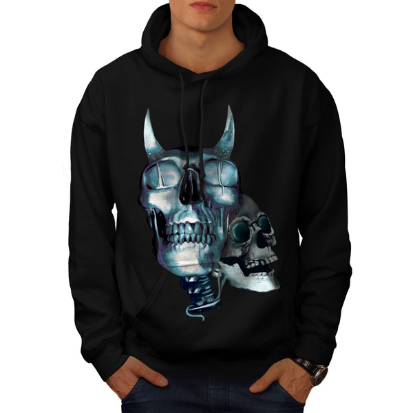 Skull Head Devil Art Mens Hoodie