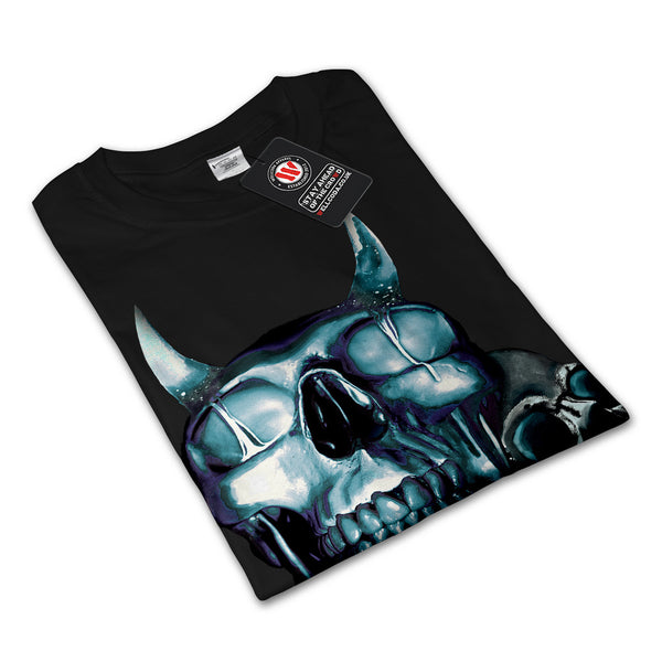 Skull Head Devil Art Womens Long Sleeve T-Shirt