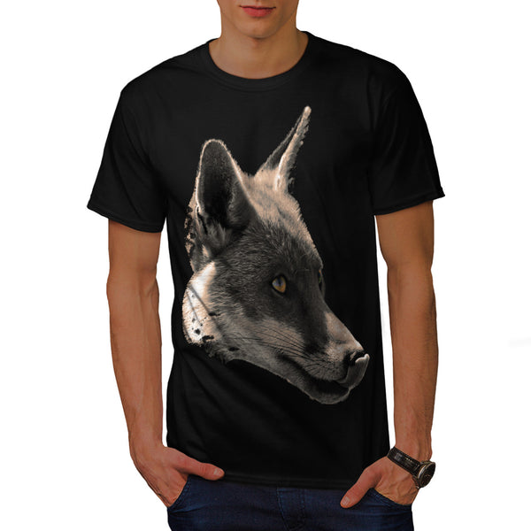 Snowy Wolf Head Mens T-Shirt