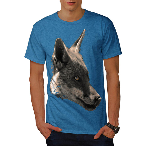 Snowy Wolf Head Mens T-Shirt