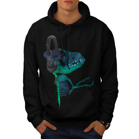 Dinosaur Headphone Mens Hoodie