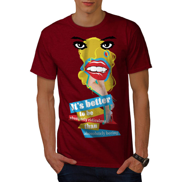 Merilyn Monroe Lip Mens T-Shirt