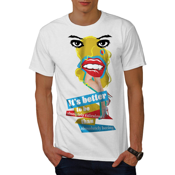 Merilyn Monroe Lip Mens T-Shirt