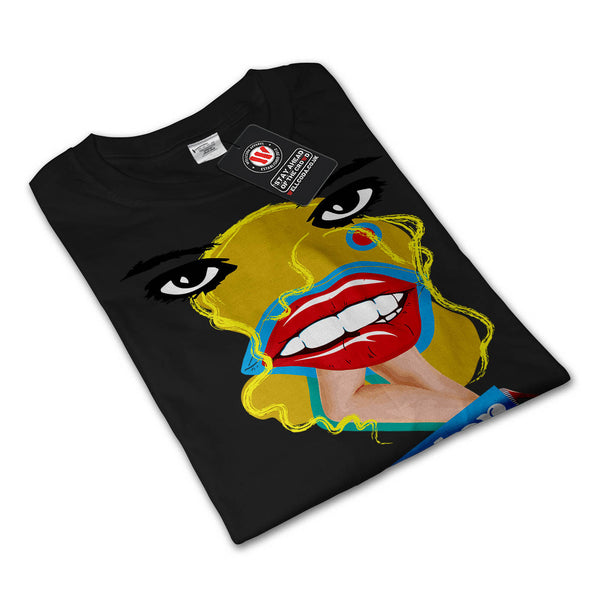 Merilyn Monroe Lip Womens Long Sleeve T-Shirt