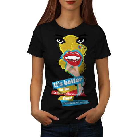 Merilyn Monroe Lip Womens T-Shirt