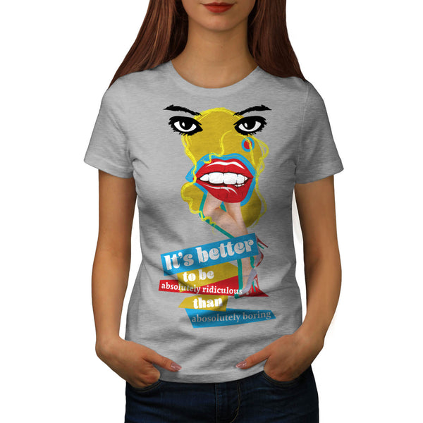 Merilyn Monroe Lip Womens T-Shirt