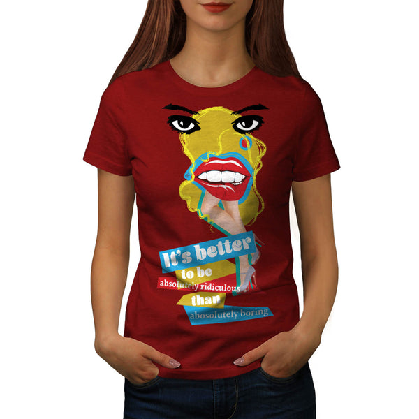 Merilyn Monroe Lip Womens T-Shirt