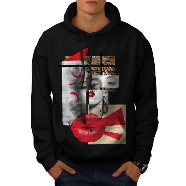 Merilyn Monroe Kiss Mens Hoodie