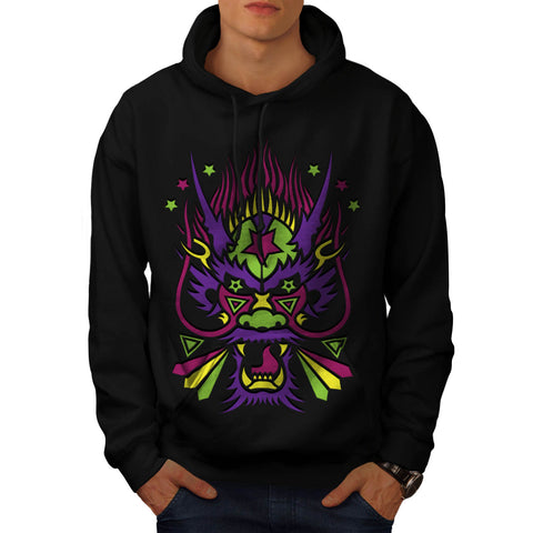 Dragon Monster Head Mens Hoodie