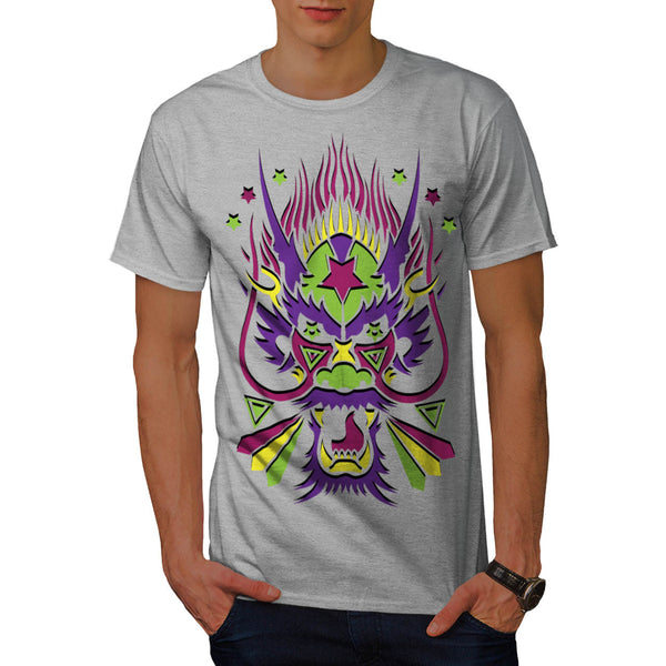 Dragon Monster Head Mens T-Shirt