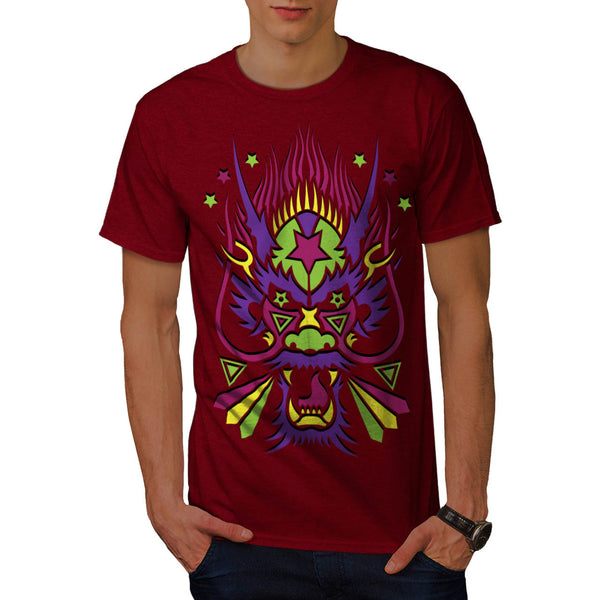 Dragon Monster Head Mens T-Shirt