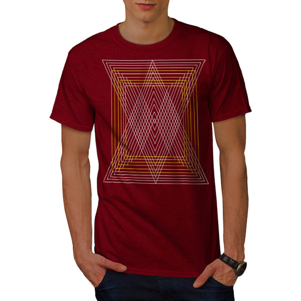 Triangle Square Shape Mens T-Shirt
