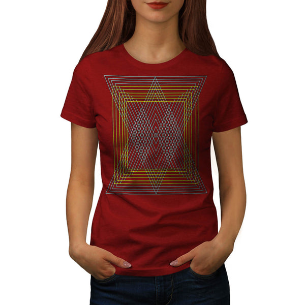 Triangle Square Shape Womens T-Shirt