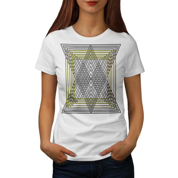 Triangle Square Shape Womens T-Shirt