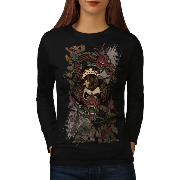 Dragon Ornament Womens Long Sleeve T-Shirt