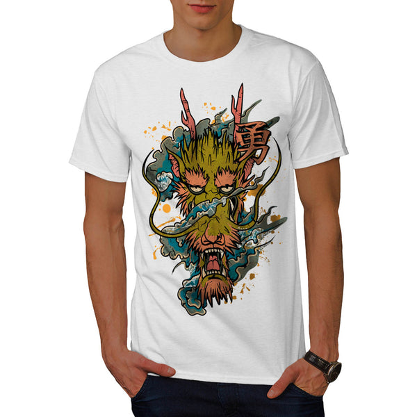 Oriental Dragon Head Mens T-Shirt