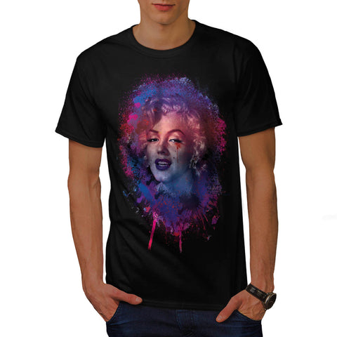 Monreo Grunge Face Mens T-Shirt