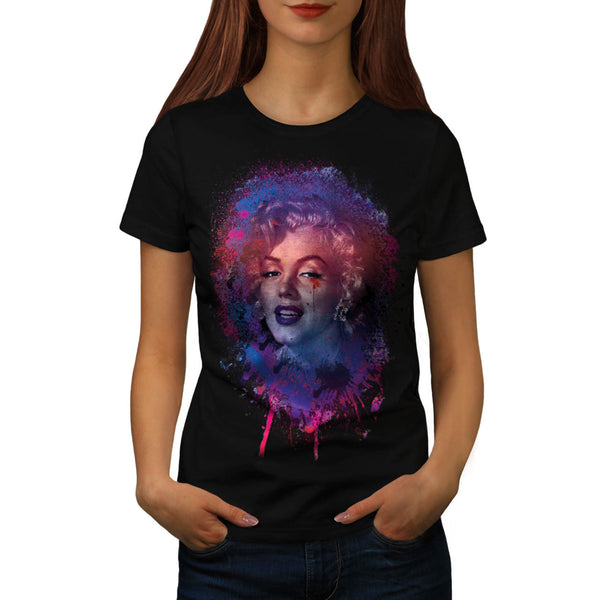 Monreo Grunge Face Womens T-Shirt