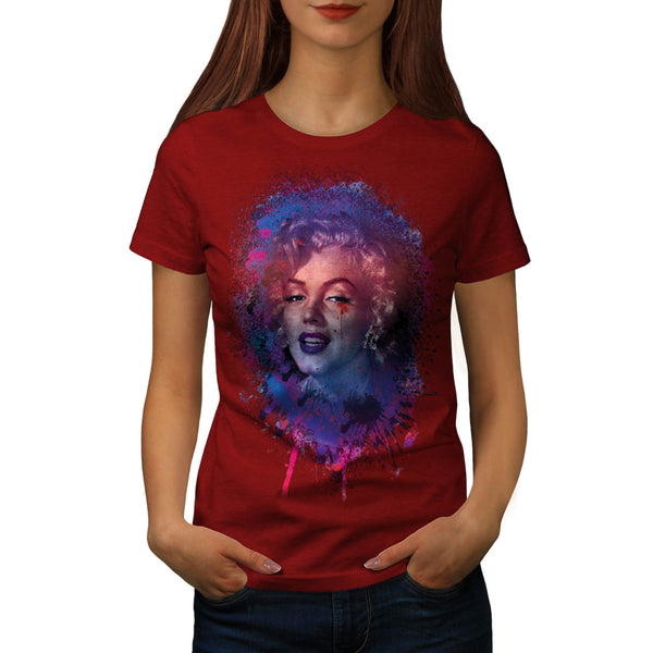 Monreo Grunge Face Womens T-Shirt