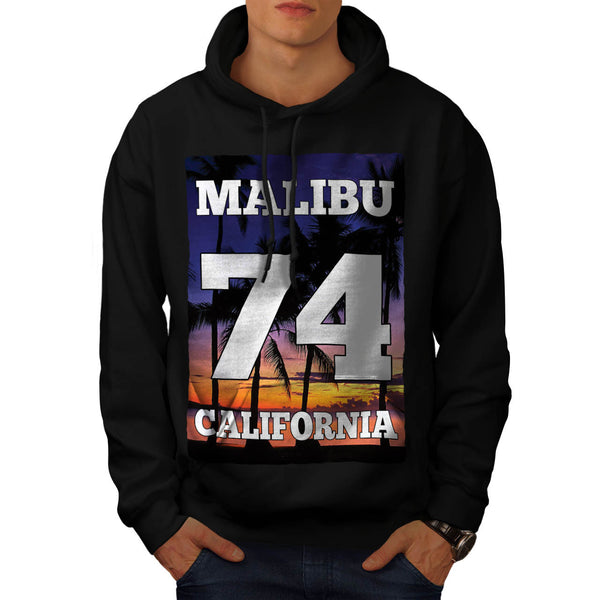 Malibu California USA Mens Hoodie