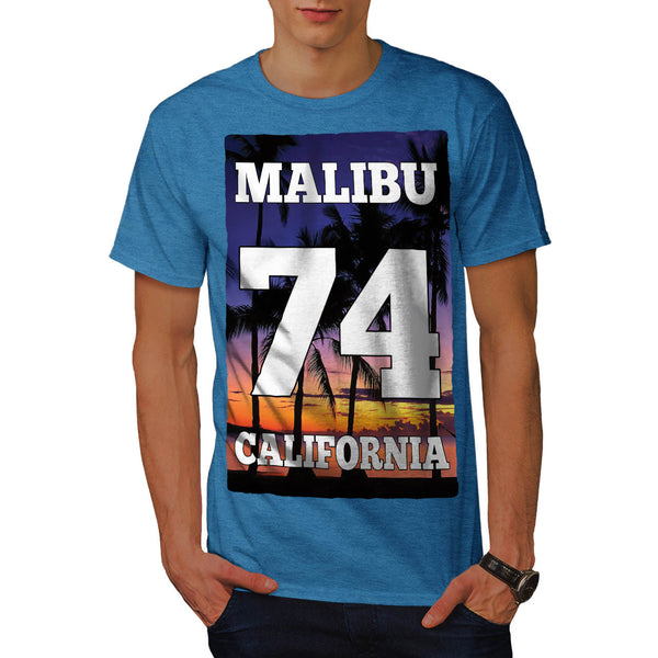Malibu California USA Mens T-Shirt