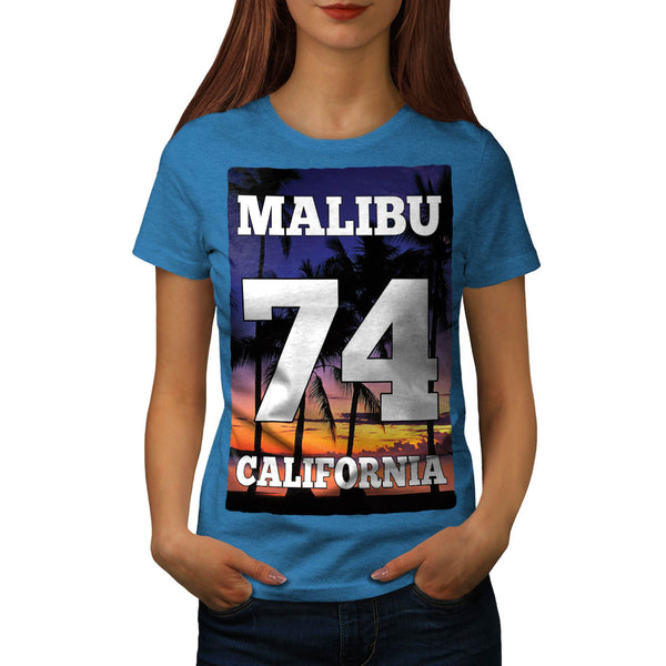 Malibu California USA Womens T-Shirt