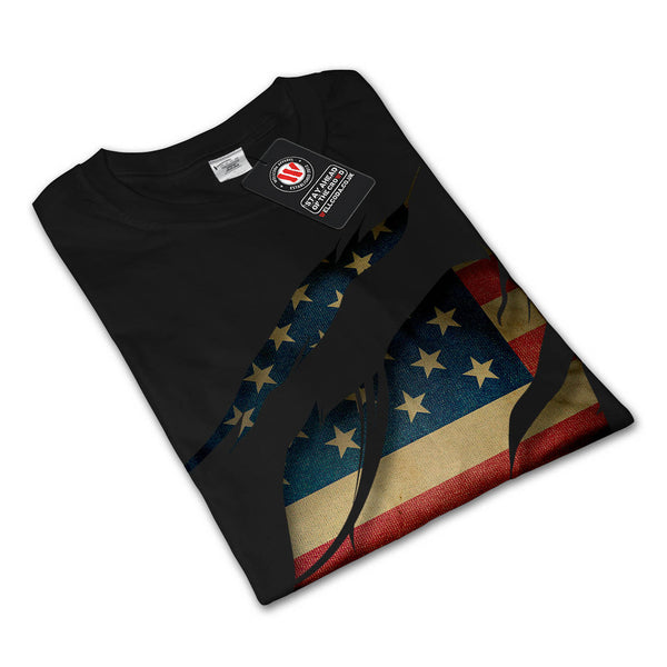 USA Country Symbol Mens Long Sleeve T-Shirt