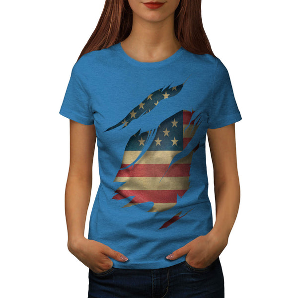 USA Country Symbol Womens T-Shirt
