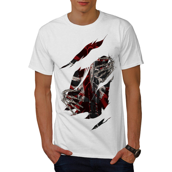Skull Blood Angel Art Mens T-Shirt
