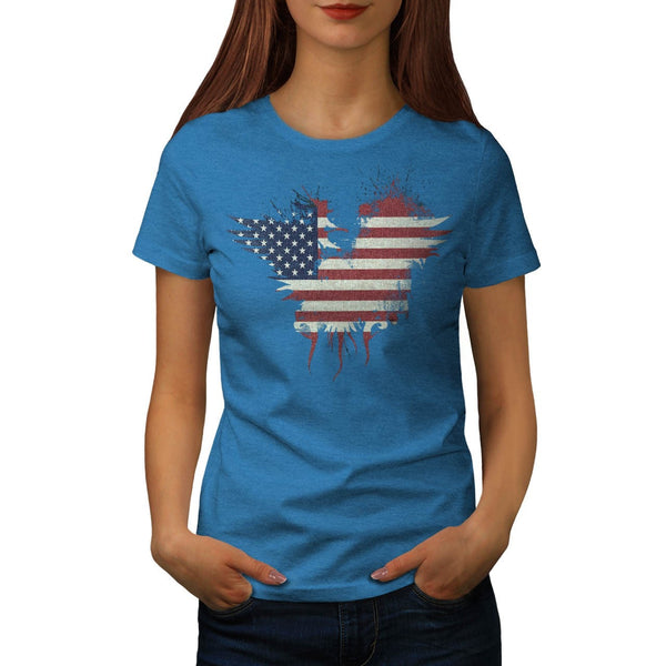 American Eagle Flag Womens T-Shirt