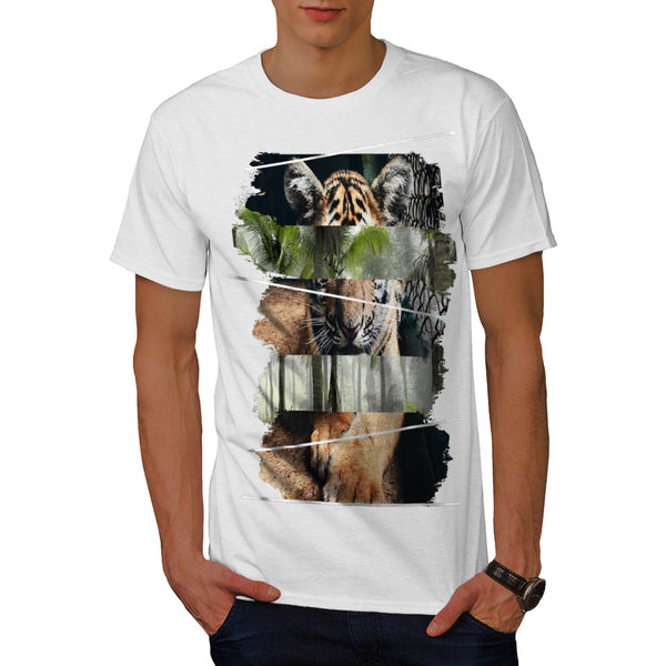 Tiger Lion Jungle Mens T-Shirt