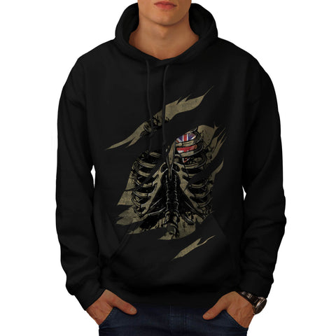 Rib Cage Love UK Mens Hoodie