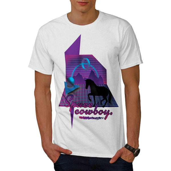 Space Galaxy Cowboy Mens T-Shirt