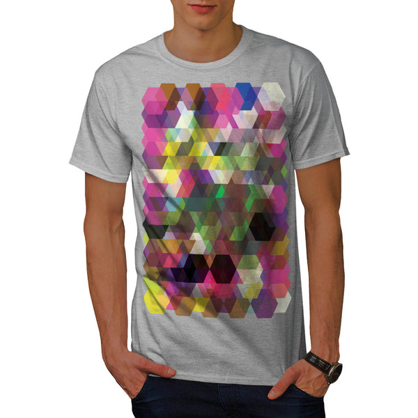 Polygon Colour Shape Mens T-Shirt