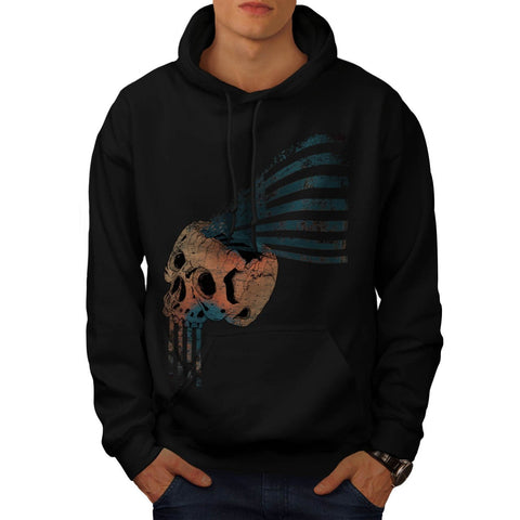 American Indian Skull Mens Hoodie