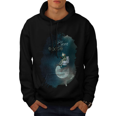 Space Universe Frog Mens Hoodie