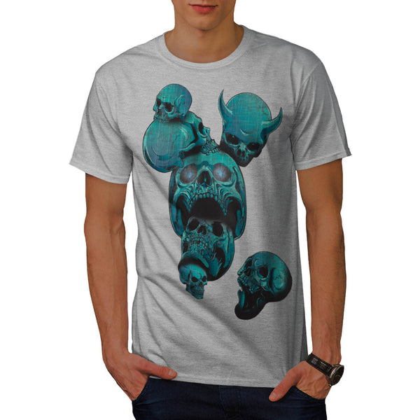 Skull Beast Head Art Mens T-Shirt