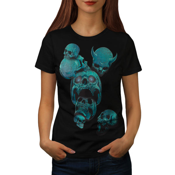 Skull Beast Head Art Womens T-Shirt