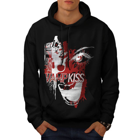 Vampire Kiss Blood Mens Hoodie