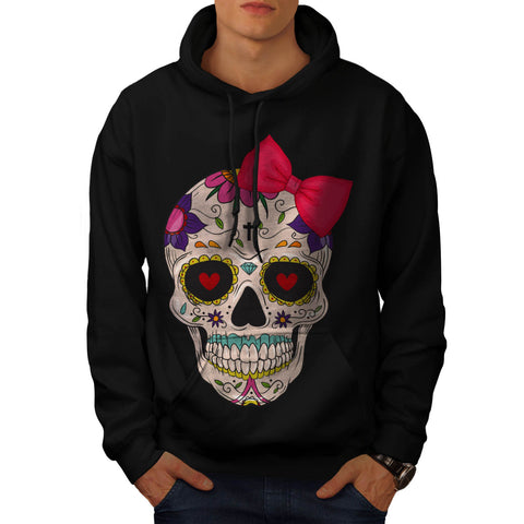 Skull Sugar Head Art Mens Hoodie