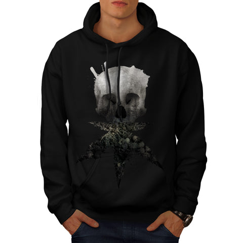 Skull Cannabis Face Mens Hoodie