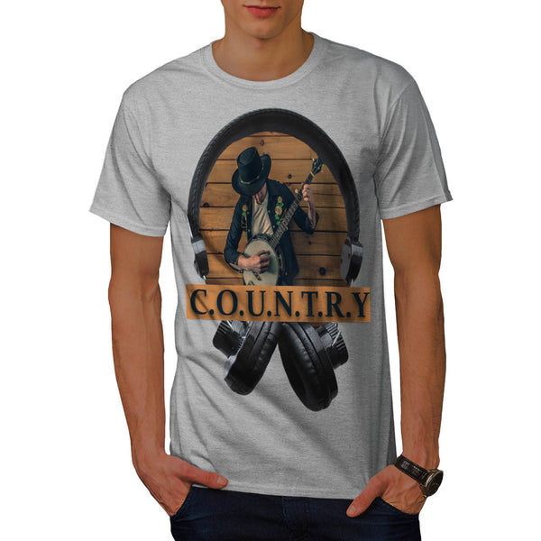 Country Headphone Mens T-Shirt