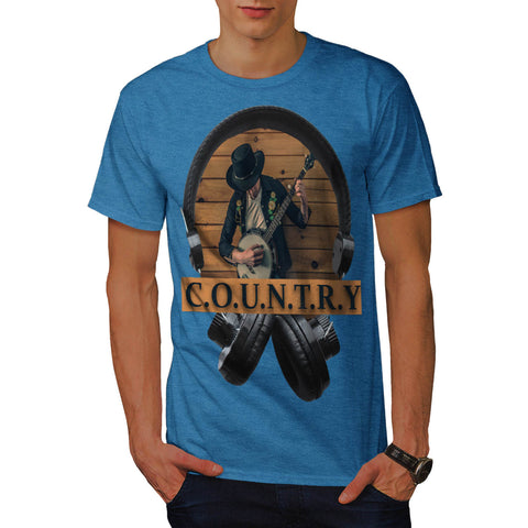 Country Headphone Mens T-Shirt