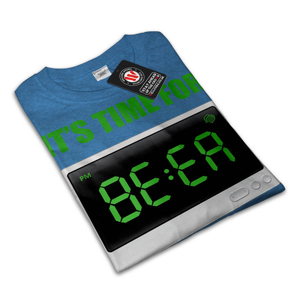 Fun Beer Time Clock Mens T-Shirt