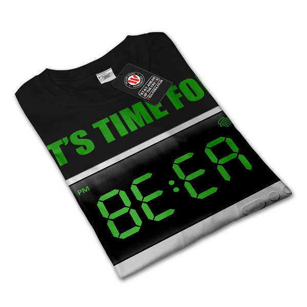 Fun Beer Time Clock Mens Long Sleeve T-Shirt