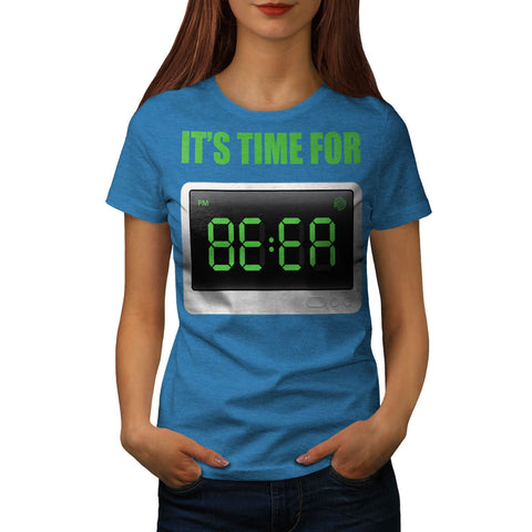 Fun Beer Time Clock Womens T-Shirt